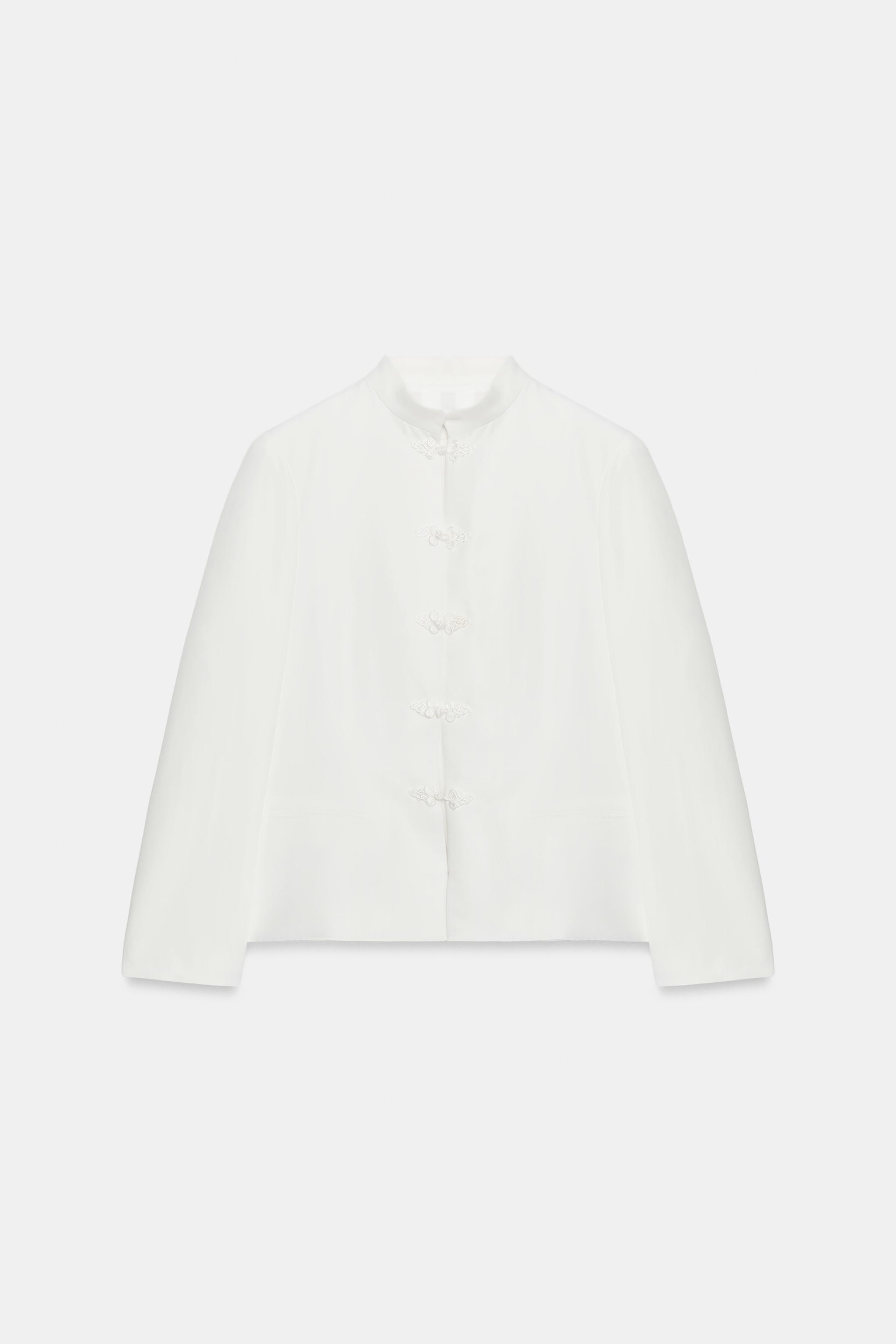 ZW COLLECTION PEPLUM BLAZER WITH FROG FASTENING